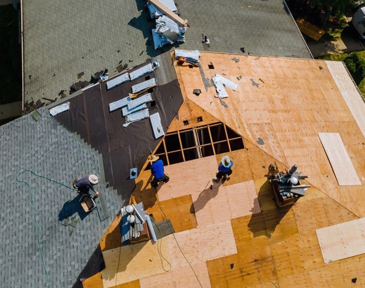 Roofer on a tile roof in Parramatta